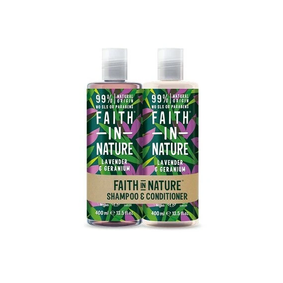 Faith In Nature Shampoo & Conditioner Banded Pack 400ml 1 Faith In Nature Shampoo & Conditioner Banded Pack 400ml