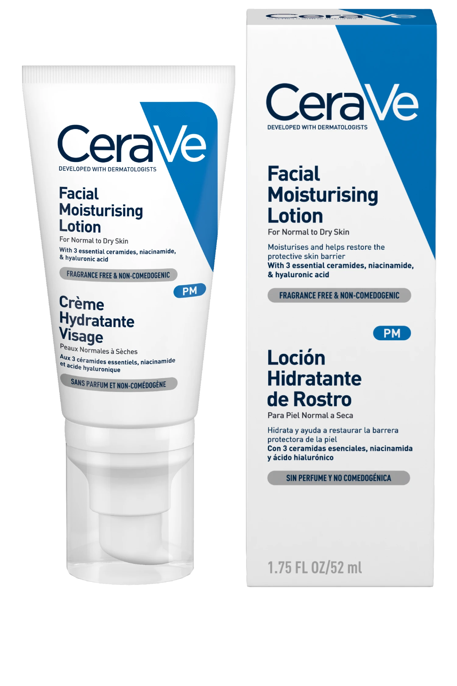 CeraVe PM Facial Moisturising Lotion 52ml 1 CeraVe PM Facial Moisturising Lotion 52ml