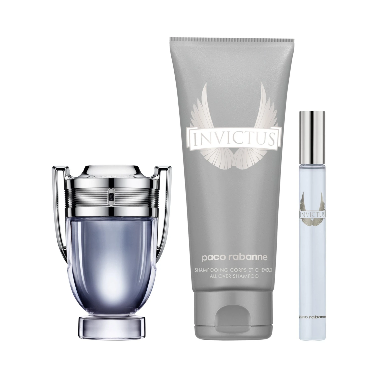 Paco Rabanne Invictus Eau De Toilette 50ml, Shower Gel 100ml & Travel Spray 10ml Gift Set 3 Paco Rabanne Invictus Eau De Toilette 50ml, Shower Gel 100ml & Travel Spray 10ml Gift Set - Image 3