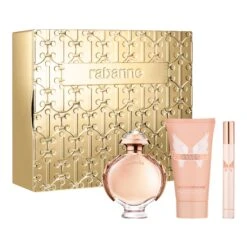 Paco Rabanne Olympea Eau De Parfum 50ml, Body Lotion 75ml & Travel Spray 10ml Gift Set