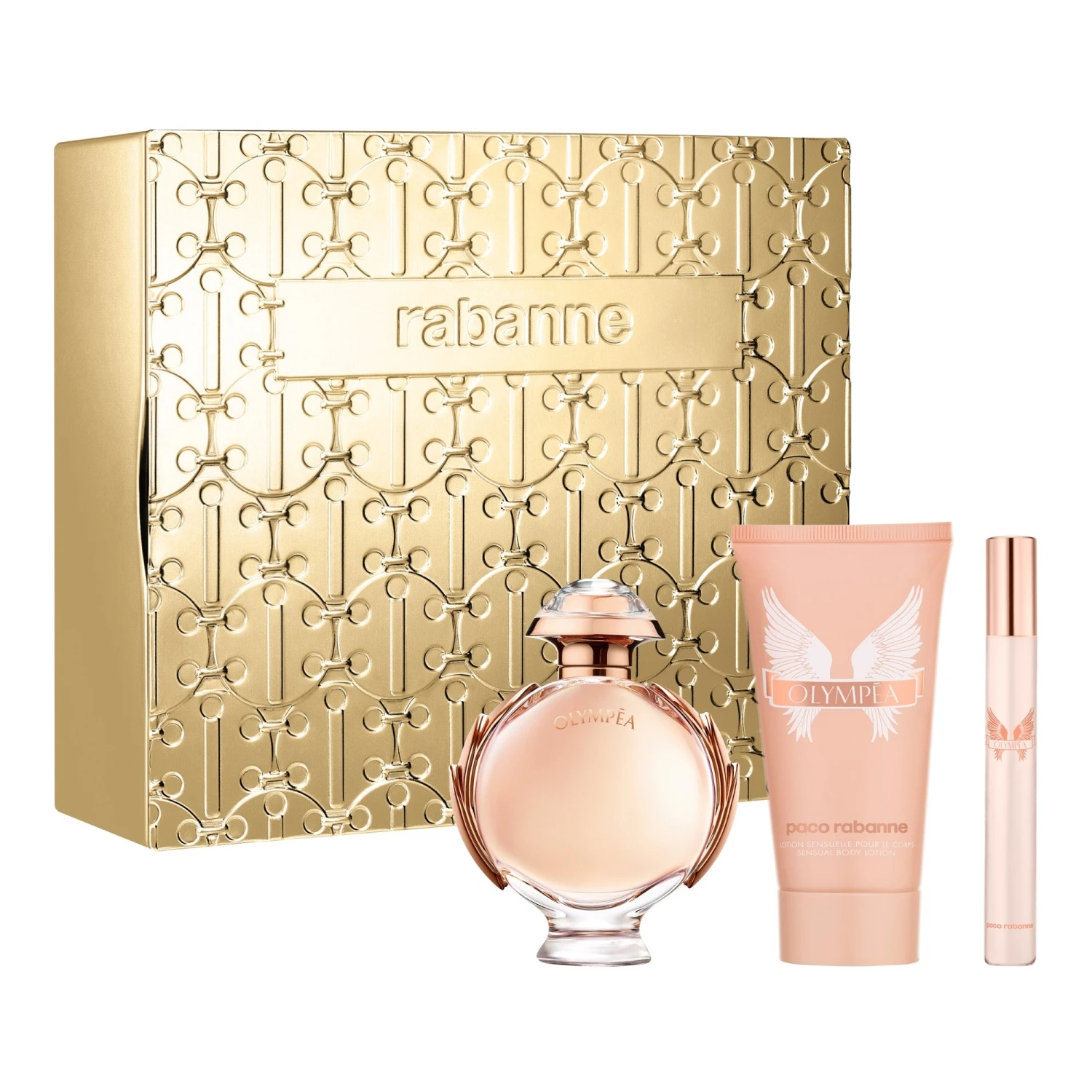 Paco Rabanne Olympea Eau De Parfum 50ml, Body Lotion 75ml & Travel Spray 10ml Gift Set 1 Paco Rabanne Olympea Eau De Parfum 50ml, Body Lotion 75ml & Travel Spray 10ml Gift Set