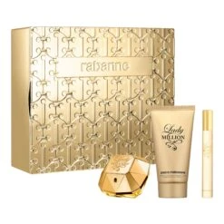 Paco Rabanne Lady Million Eau De Parfum 50ml, Body Lotion 75ml & Travel Spray 10ml Gift Set