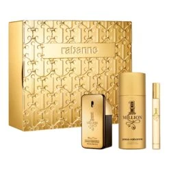 Paco Rabanne One Million Eau De Toilette 50ml, Deodorant 150ml & Travel Spray 10ml Gift Set