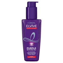 Loreal L'Oreal Elvive Colour Protect Purple Anti-Brassiness Hair Oil For Brunette, Blonde & Grey Hair 100ml