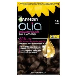 Garnier Olia Glow Permanent Hair Dye 32 Garnier Olia Glow Permanent Hair Dye -Care Products 3600541233621 GarnierOliaPermanentNoAmmoniaHairDyeDarkBrown5.0