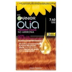 Garnier Olia Glow Permanent Hair Dye 39 Garnier Olia Glow Permanent Hair Dye -Care Products 3600541337169 GarnierOlia7.40IntenseCopperNoAmmoniaPermanentHairDye