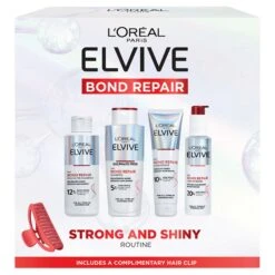 Loreal Elvive Bond Repair Strong & Shiny Routine Set