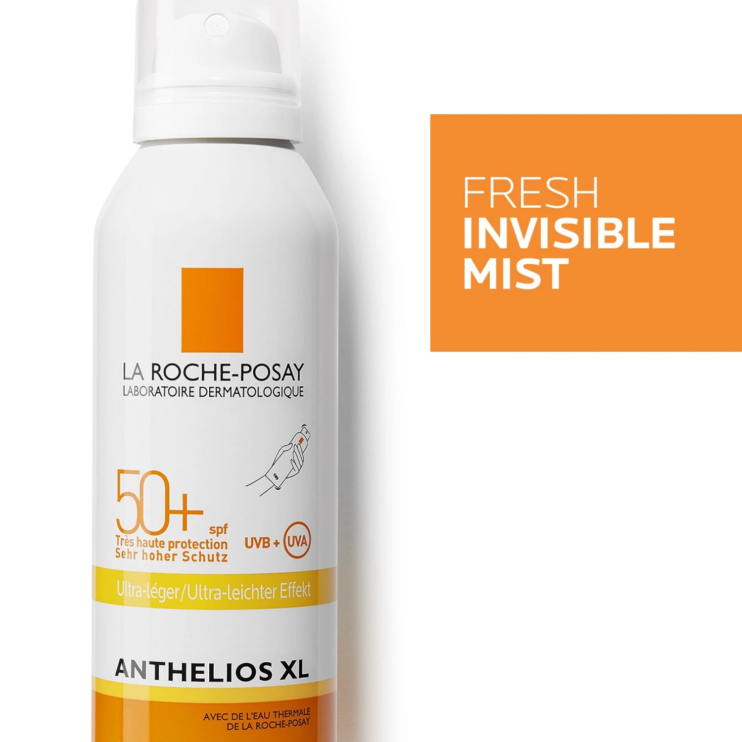 LA ROCHE-POSAY La Roche Posay Anthelios Ultra-Light Body Mist SPF 50+ 200ml 2 LA ROCHE-POSAY La Roche Posay Anthelios Ultra-Light Body Mist SPF 50+ 200ml - Image 2