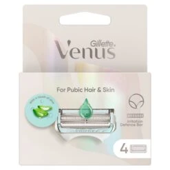 Venus For Pubic Hair And Skin Blades 4 Pack