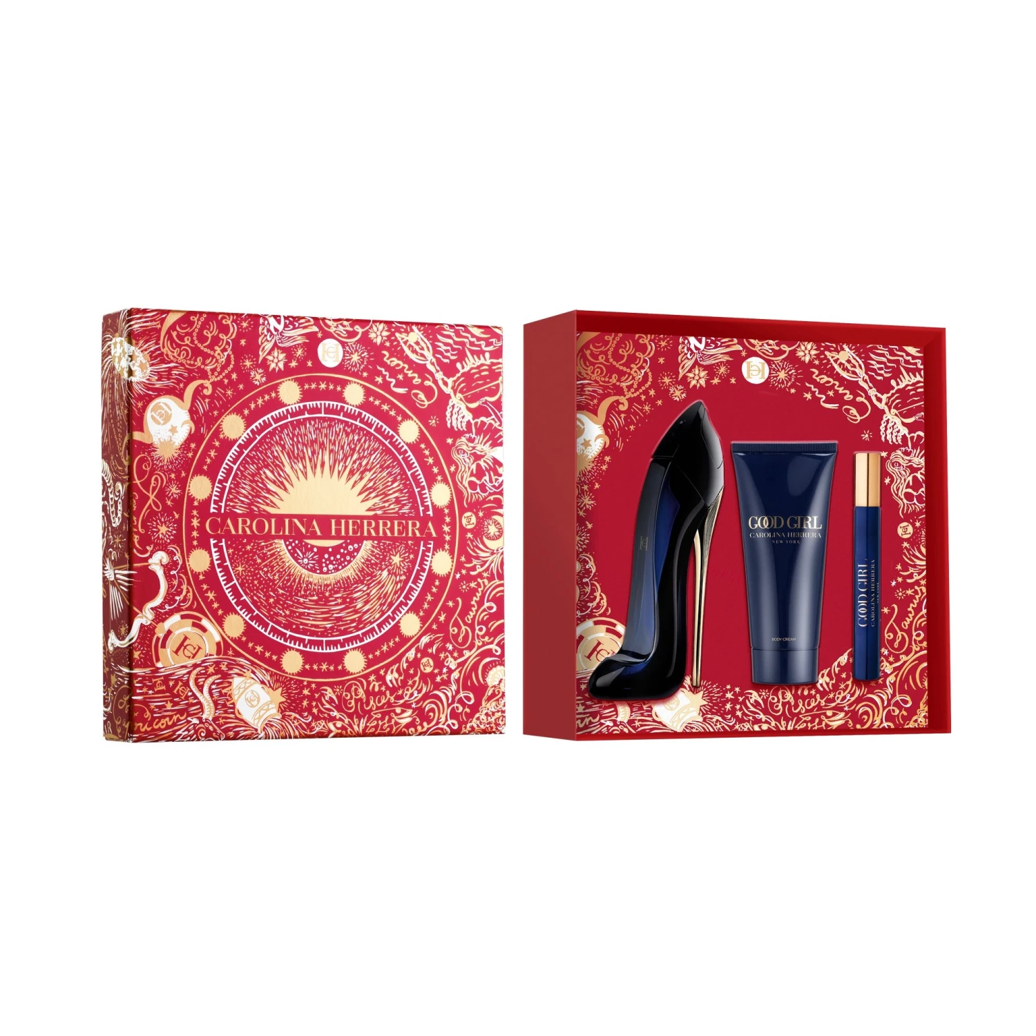 Carolina Herrera Good Girl Eau De Parfum 50ml, Body Lotion 100ml & Mega Spritzer 10ml Gift Set 2 Carolina Herrera Good Girl Eau De Parfum 50ml, Body Lotion 100ml & Mega Spritzer 10ml Gift Set - Image 2