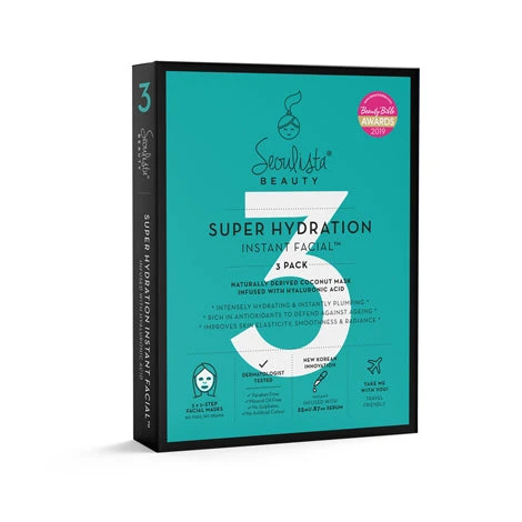 Seoulista Beauty Super Hydration Instant Facial Multipack (3 Masks) 2 Seoulista Beauty Super Hydration Instant Facial Multipack (3 Masks) - Image 2