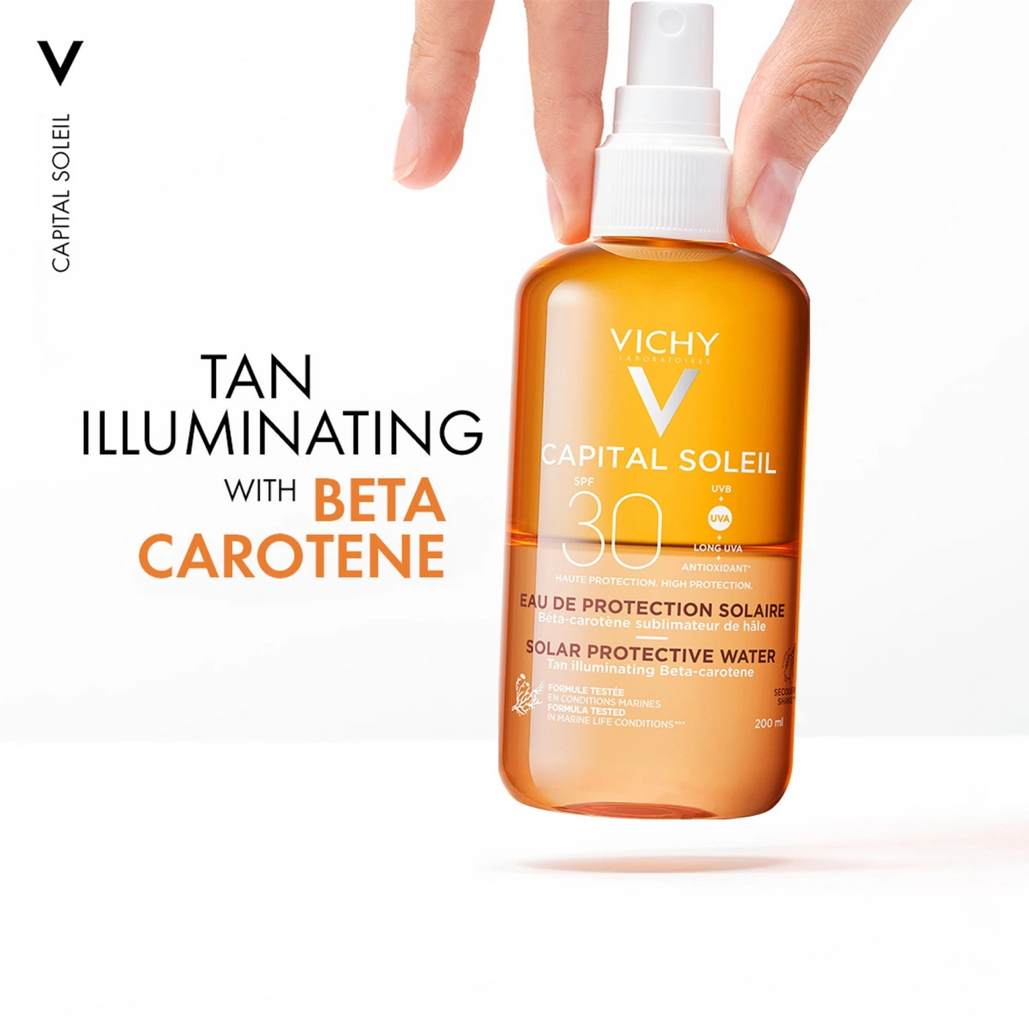 Vichy Ideal Soleil Solar Protecting Water Bronzing Tan SPF30 - 200ml 3 Vichy Ideal Soleil Solar Protecting Water Bronzing Tan SPF30 - 200ml - Image 3