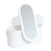 Carmen Cosmetic Storage With Led Mirror White