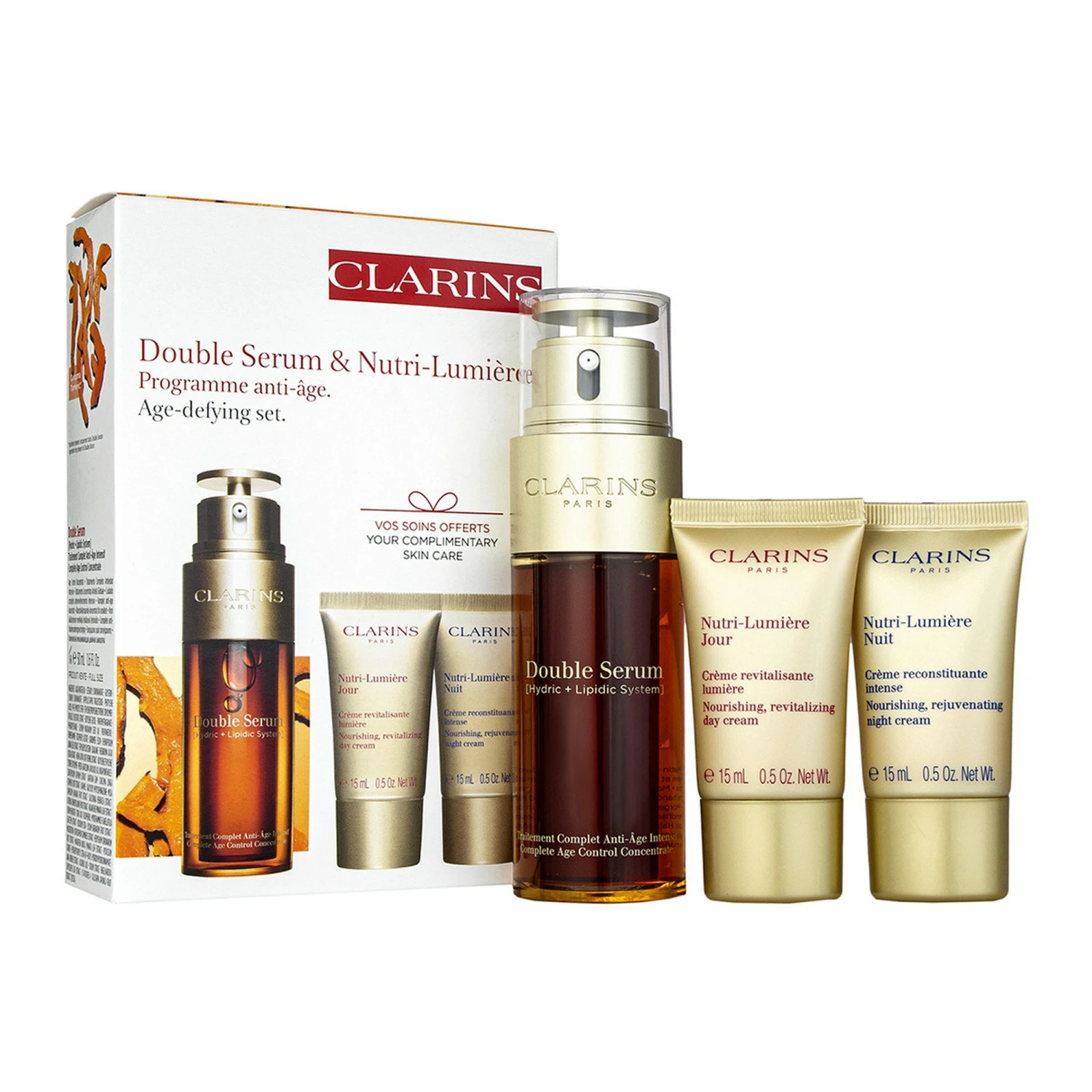 Clarins Double Serum 50ml & Nutri-Lumiere Value Pack 1 Clarins Double Serum 50ml & Nutri-Lumiere Value Pack