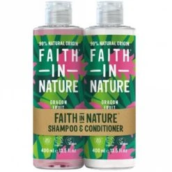 Faith In Nature Shampoo & Conditioner Banded Pack 400ml 11 Faith In Nature Shampoo & Conditioner Banded Pack 400ml -Care Products FaithInNatureShampoo ConditionerBandedPack400mlDragonFruit