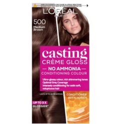 Loreal L'Oreal Paris Casting Creme Gloss Semi Permanent Hair Dye 33 Loreal L'Oreal Paris Casting Creme Gloss Semi Permanent Hair Dye -Care Products L OrealParisCastingCremeGlossSemiPermanentHairDyeMediumBrown
