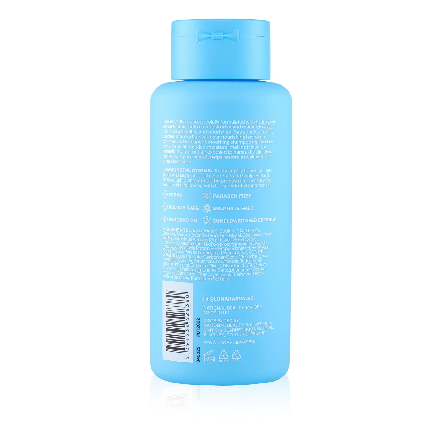 LUNA Professional Haircare Hydrate Shampoo 300ML 2 LUNA Professional Haircare Hydrate Shampoo 300ML - Image 2