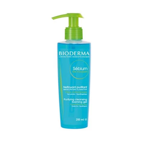 Bioderma Sebium Purifying Cleansing Foaming Gel - 200ml 1 Bioderma Sebium Purifying Cleansing Foaming Gel - 200ml