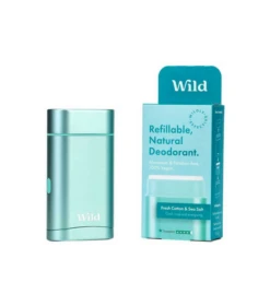 Wild Aqua Case And Fresh Cotton & Sea Salt Deo Refill- Starter Pack