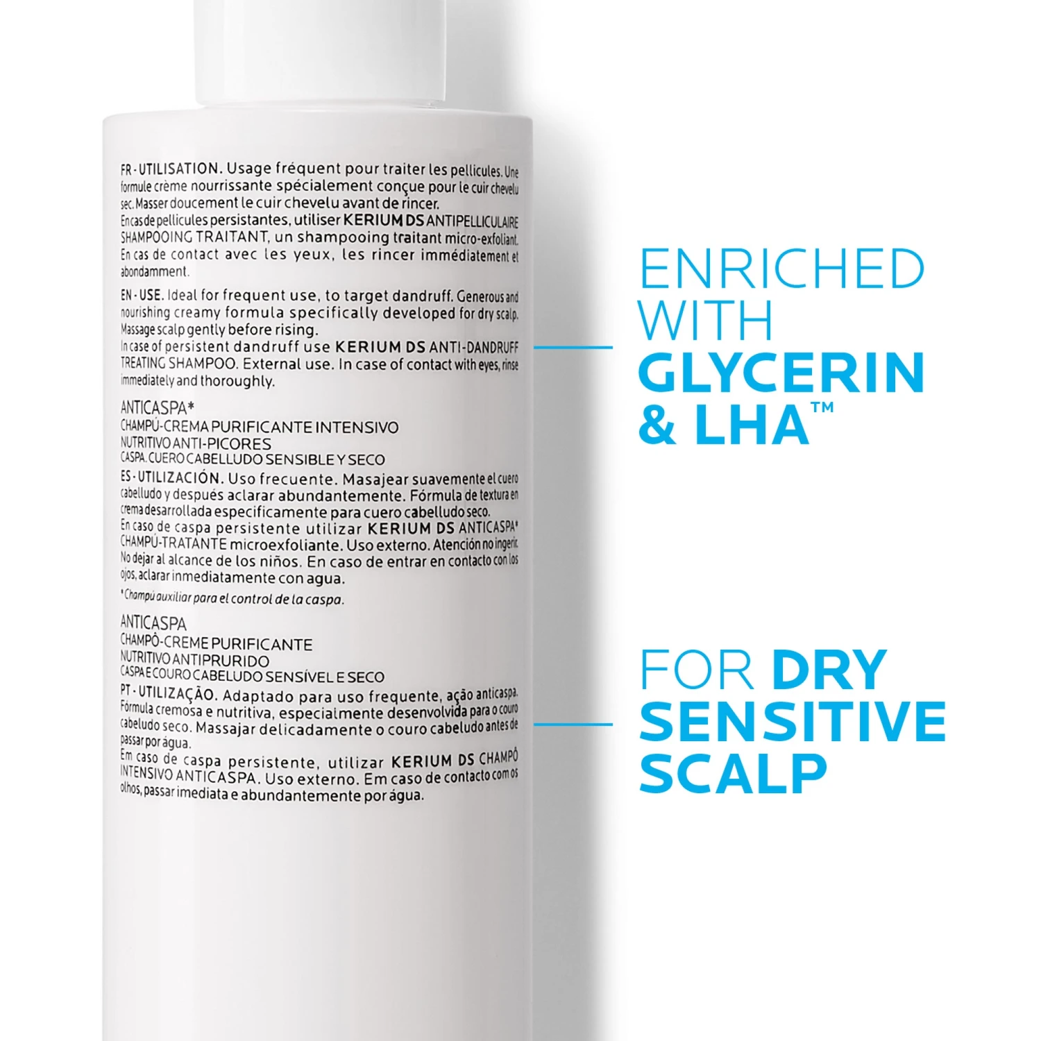 LA ROCHE-POSAY La Roche Posay Kerium Anti-Dandruff Cream Shampoo 200ml 3 LA ROCHE-POSAY La Roche Posay Kerium Anti-Dandruff Cream Shampoo 200ml - Image 3