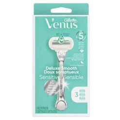 Gillette Venus Deluxe Smooth Razor And 3 Blade Refill