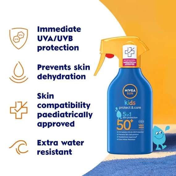 Nivea Sun Kids Protect & Care 5-In-1 Trigger Spray SPF 50+ 3 Nivea Sun Kids Protect & Care 5-In-1 Trigger Spray SPF 50+ - Image 3