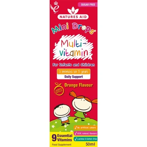 Natures Aid Multivitamin Drops For Infants & Children 50ml 2 Natures Aid Multivitamin Drops For Infants & Children 50ml - Image 2
