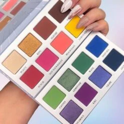 SOSU By SJ C.L.E Azure Allure Eyeshadow Palette -Care Products sosu by sj c.l.e azure allure eyeshadow palette hand 1